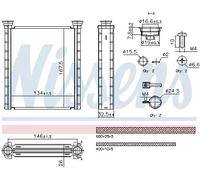 Nissens Intercambiador de calor 707280 – Aletas soldadas para Renault, Mitsubishi, Alpine