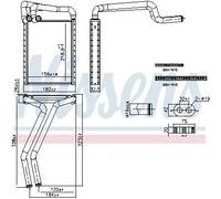 Calefactor Aletas refrigeración soldadas 707297 NISSENS para HYUNDAI KIA