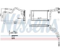 Calefactor Aletas refrigeración soldadas 707300 NISSENS para MAZDA 3 3 Sedán