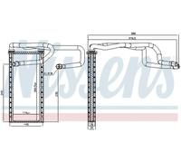 Calefactor Aletas refrigeración soldadas 707310 NISSENS para LAND ROVER