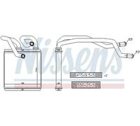 Calefactor Aletas refrigeración soldadas 72216 NISSENS para NISSAN X-TRAIL II