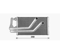 Calefactor Aletas refrigeración soldadas MT6287 AVA QUALITY COOLING para CITROËN