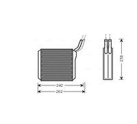 Calefactor Aletas refrigeración soldadas OL6205 AVA QUALITY COOLING para OPEL