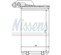 Calefactor Aletas refrigeración unidas mecánicamente 73252 NISSENS para RENAULT