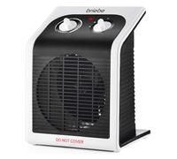 Calefactor bajo consumo ventilador eléctrico aire caliente/frío, 2 niveles potencia, termostato, briebe ht1182