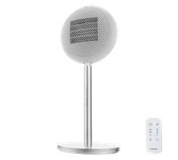 Cecotec Calefactor cerámico de pie ReadyWarm 2100 Sun 2000W, mando a distancia, pantalla LED