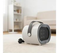 Calefactor Consumo 1000W con Mando a Distancia, para calentador Eléctrico Cerámico Silencioso para Baño y Oficina, Termostato Ajustable, 12.5x14x19cm