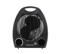 Calefactor de baño Grunkel de bajo consumo, hasta 2000W, 3 modos, 2 niveles de potencia, antivuelco y sistema de protección contra el sobrecalentamiento. Ligero y cable de 1m.