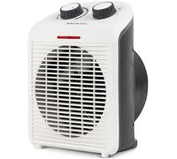 Calefactor de baño Grunkel de bajo consumo, hasta 2000W, 3 modos, 6 niveles de potencia, antivuelco y sistema de protección contra el sobrecalentamiento. Ligero y cable de 1m. (Blanco)