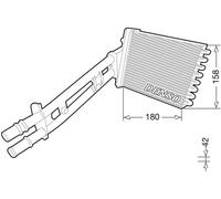 Calefactor DRR09043 DENSO para FIAT PANDA 500