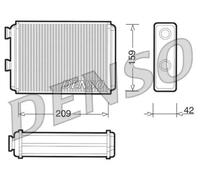 Calefactor DRR09070 DENSO para FIAT LANCIA