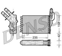 Intercambiador de calor, calefacción interior DENSO DRR23001