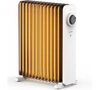 Calefactor eléctrico - Calefacción para ambientes - Modelo de bajo consumo energético - 2500 vatios - Blanco