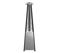 Cecotec Calefactor de Exterior a gas Ready Warm 8900 Outdoor Microclimate. 13000 W, Gas Butano o Propano, Forma de Pirámide, Efecto Antorcha, Acero, Cobertura 20 m2