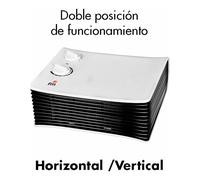 Calefactor FM T-DUAL - 2000 W, doble posición, temperatura regulable