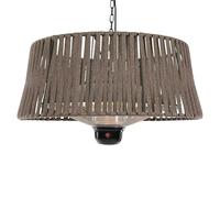 Calefactor halógeno colgante Corda (Diámetro: 60 cm, 1.800 W, Marrón)