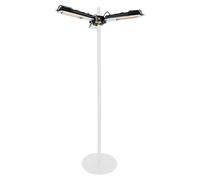 Calefactor halógeno Parasol (Diámetro: 45,5 cm - 100 cm, 2.000 W, Negro)
