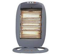 Calefactor halógeno rectangular (27,5 x 32 x 53 cm, 1.200 W, Gris)
