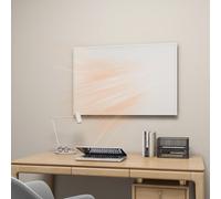 Calefactor infrarrojo de pared AIORBER, 850W, con termostato, panel de ahorro energético para salón o oficina, 1220x770mm, color blanco