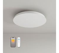 Calefactor infrarrojo de techo con termostato 1400W Redondo, calefactor infrarrojo de techo, control remoto por aplicación, panel calefactor eléctrico, placa calefactora, radiador, panel calefactor