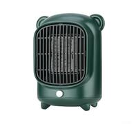 Calefactor para portátil Cerámico 2000W Función Ventilador Termoventilador Seguro Protección Sobrecalentamiento Asa Transporte Oficina Hogar 15x12x20cm(US 110V, Green)