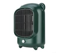 Calefactor para portátil Cerámico 2000W Función Ventilador Termoventilador Seguro Protección Sobrecalentamiento Asa Transporte Oficina Hogar 15x12x20cm(EU 220V, Green)