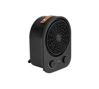 JATA JCTV1240 - Calefactor Bajo Consumo. Termoventilador Baño 2000 W. 2 Potencias. Ventilador. Termostato Regulable. Antivuelco. Asa de Transporte. Compacto: 21 x 15,9 x 27,2 cm