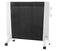 Calefactor radiante (56 x 22 x 53 cm, 1.200 W, Plateado/Negro)