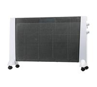 Calefactor radiante (62 x 880 x 475 mm, 2.400 W, Plateado/Negro)
