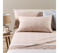 Caleffi Juego Sabanas 100% Algodon para Cama + 2 Fundas de Almohada 50x80 cm - Ropa Cama Suave, Transpirable y Lavable - Diseño Italiano Elegante - Sabanas Algodon 4 Piezas