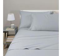Caleffi Juego Sabanas 100% Algodon para Cama + 2 Fundas de Almohada 50x80 cm - Ropa Cama Suave, Transpirable y Lavable - Diseño Italiano Elegante - Sabanas Algodon 4 Piezas