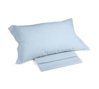 Caleffi Juego Sabanas 100% Algodon para Cama + 2 Fundas de Almohada 50x80 cm - Ropa Cama Suave, Transpirable y Lavable - Diseño Italiano Elegante - Sabanas Algodon 4 Piezas