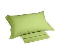 Caleffi Sabanas de Algodon 100 % con Sabana Encimera, Sabana Bajera Ajustable y 2 Fundas Almohada - Ropa de Cama Italiana - Juego Sabana