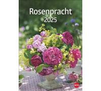 Calendario 2025 de Rosenesplender: calendario de pared con 12 magníficas fotos de las rosas más bellas. Calendario decorativo con espacio para citas y notas.