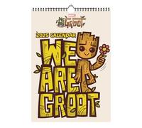 Calendario 2025 pared A3 Marvel Yo soy Groot- Calendario pared grande, Planificador mensual: Con espacio para anotar e Ilustraciones (29,7x42 cm)