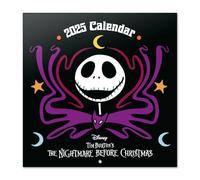 Calendario 2025 pared Disney Pesadilla Antes de Navidad - Calendario pared, Planificador mensual: Con espacio para anotar e Ilustraciones (30x30 cm)