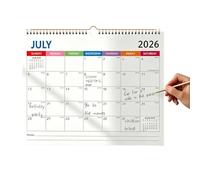 Calendario 2026-2027 - Planificador Familiar De Julio 2026 A Diciembre 2027 | Calendario Familiar de 18 Meses,Para Programación Organización Planificación Oficina, Escuela, Estudio