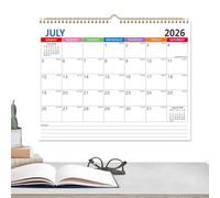 Calendario 2026-2027,Planificador Familiar De Julio 2026 A Diciembre 2027 | Calendario Pared 18 Meses | para planificación y organización en hogar, oficina y estudio