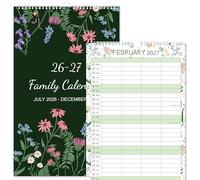 Calendario 2026-2027 Reino Unido, calendario familiar 2026-2027, flor
