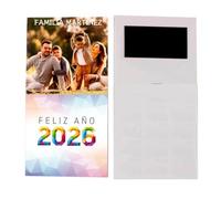 Calendario 2026 Personalizado con Imagen/Logo con Imán. Calendario Magnético con Faldilla. Incluye Festivos y Santoral. Packs de 1,5,10,20. Regalo para Clientes, Empresas (1, 10x10)