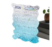 Calendario 2026,Planificador Artístico Acrílico Transparente | Organizador Familiar Mensual Para Estudio Dormitorio Decoración Planificación Agenda Diario
