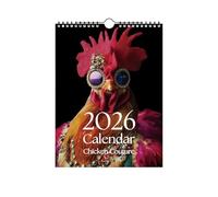 Calendario 2026 Planificador Familiar Temático De Gallinas Para Decoración