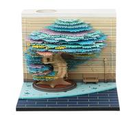 Calendario 3D | 2026 Calendar Árbol Arte Bloque de extracción - Escultura de papel Arte y Artesanía Decoración del hogar,para Profesor Familia Estudiante Sala Oficina Navidad Año Nuevo