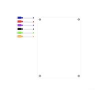 Calendario acrílico magnético de borrado en seco para nevera, planificador semanal mensual transparente para organización de cocina, pizarra blanca reutilizable con imanes fuertes de 11.69 x 16.54