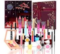 Calendario Adviento 2024, Makeup Set de Maquillaje Calendario de Adviento de Belleza con 24 de Cosméticos, Regalo ldeal para Navidad, de Nochebuena, Festival