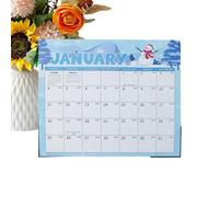 Calendario de 2026-2027, planificación y organización | Calendario magnético para nevera de 18 meses para el hogar, sala de estudio, oficina, escuela, aula, pizarra blanca