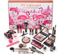 Calendario de Adviento de belleza 2025 PINK FLAMINGO X-MAS - Calendario de Navidad para mujeres y adolescentes | EDICIÓN LIMITADA | 24 sorpresas de maquillaje, set de regalo de LAHAYE