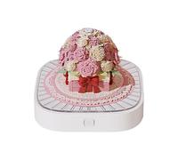 Calendario de Escritorio 3D,Escultura de Papel Extraíble Rosa De Escritorio - Bloque de Memo Artístico | Para San Valentín Oficina Decoración De Casa De Adviento Navidad Adultos Estudiantes Niños