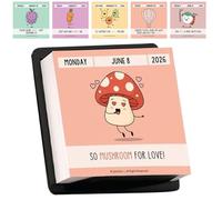 Calendario De Escritorio Motivacional Punnys 2026 |Juego De Palabras Diario Del Día, Chistes Y Citas Inspiradoras |Calendario De Escritorio Compacto Y Elegante Con Tapa Para Oficina,casa,regalo Amigos