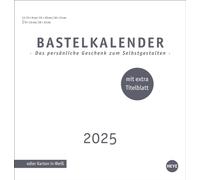 Calendario de manualidades premium blanco medio 2025: calendario para personalizar: muestra tus fotos y recuerdos favoritos. Calendario de pared 2025 página portada extra (calendario de